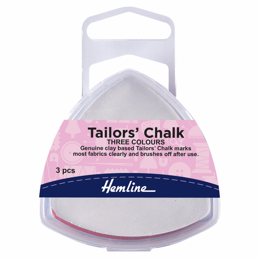 Tailors Chalk: Assorted Colours: Triangle: Pack of 3