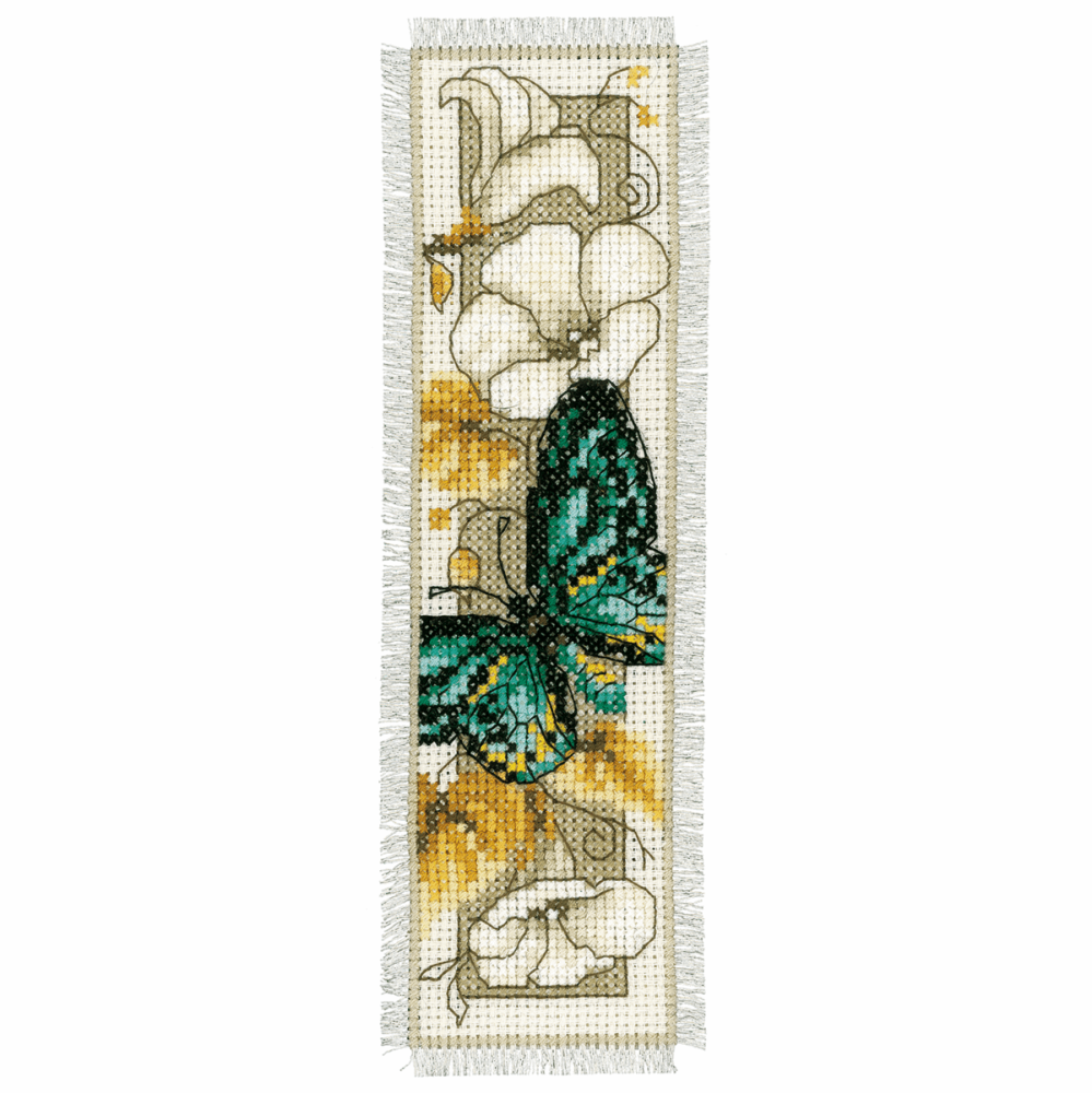 Cross Stitch Kit: Bookmark: Butterfly