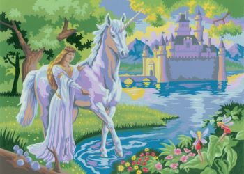 Unicorn & Fairy Castle  | Paint by Numbers