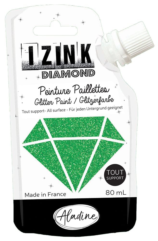 Izink Diamond Paint 80ml - Vert Fonce (Dark Green) 