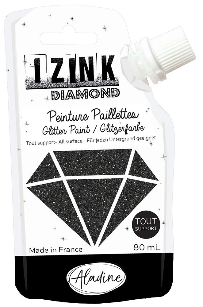 Izink Diamond Paint 80ml - Noir (Black) 