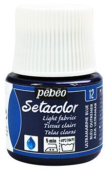 ULTRAMARINE LIGHT FABRICS PEBEO SETACOLOR 45ml