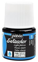 BLACK LIGHT FABRICS PEBEO SETACOLOR 45ml