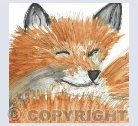 Mr Fox | Small Square Card 