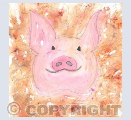 Mr Pig | Small Square Card 