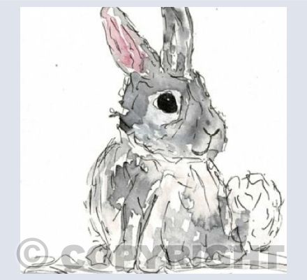 Little Bunny | Small Square Card 