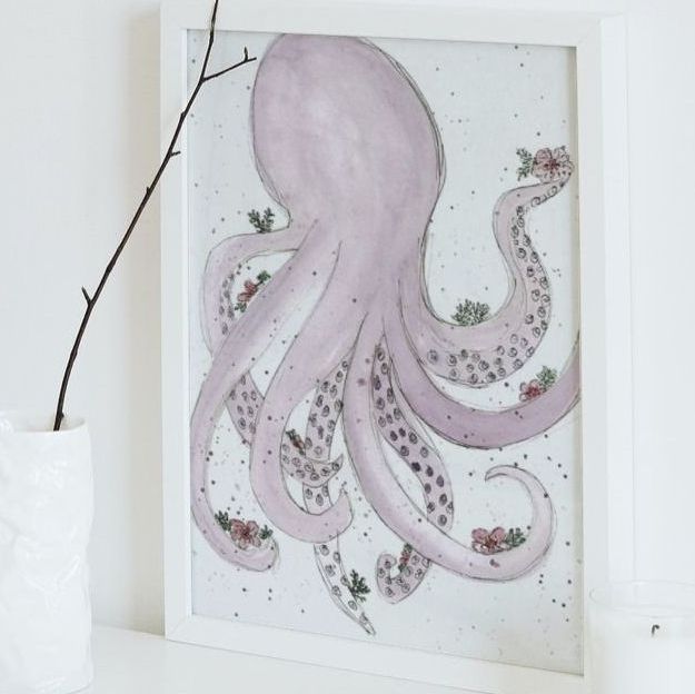 Floral Octopus | A4 Print