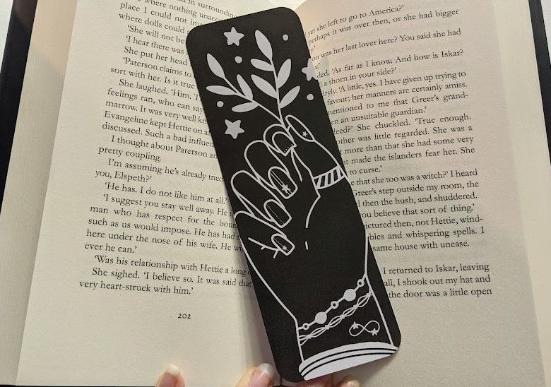 Bookmark with Green Witch themed artwork | Witchcore, witchy, dark academia, Infinity, books, reading | Laminated 