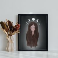 Moon Witch | Art Print | A4
