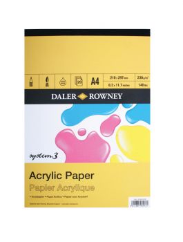 Acrylic Pad | Daler Rowney | SYSTEM 3 Paper Pad | A5