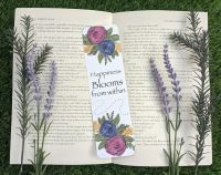 Blooms from within | Matte finish or Laminated | Bookmarks designed by KB 