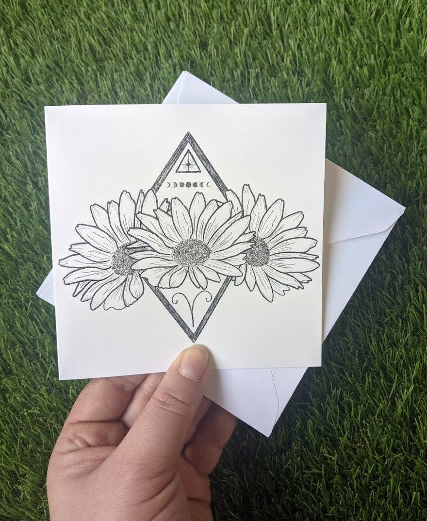 April Aries | Small Greetings Card