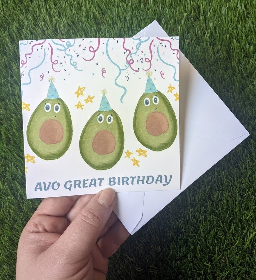 Avo great birthday | Greetings Card 