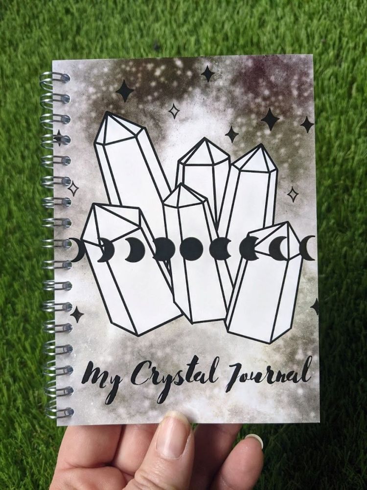 Notebook | My Crystal Journal | Wirebound | Lined or blank pages available | Artwork by Kerri-Ann Betty 