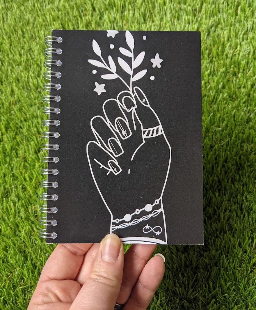 Notebook | Witchy | Wirebound | Lined or blank pages available | Artwork by Kerri-Ann Betty