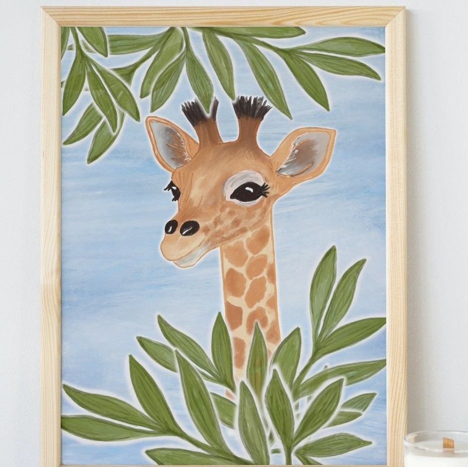 Giraffe | Art Print | A4