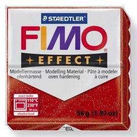 FIMO EFFECT 57g - GLITTER RED 8020-202