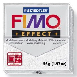FIMO SOFT 57g - GLITTER WHITE 8020-052