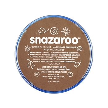 SNAZAROO CLASSIC COLOUR FACE PAINT 18ml - BEIGE BROWN