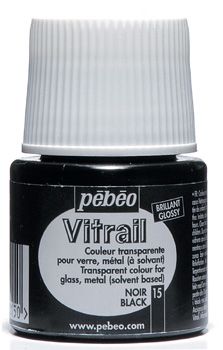 PEBEO VITRAIL 45ml - BLACK (Glass Paint)