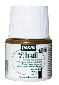 PEBEO VITRAIL 45ml - WHITE (Glass Paint)