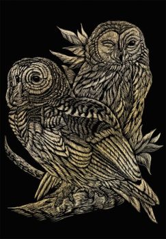 OWLS | SCRAPERFOIL | GOLD | by Royal & Langnickle