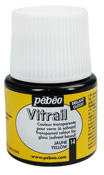 PEBEO VITRAIL 45ml - YELLOW Glass Paint