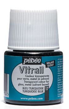 PEBEO VITRAIL 45ml - TURQUOISE Glass Paint