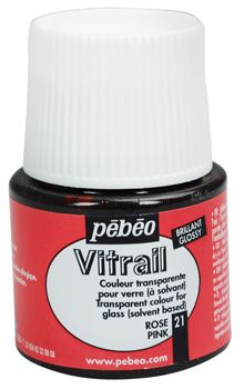 PEBEO VITRAIL 45ml - PINK Glass Paint