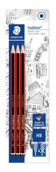 STAEDTLER TRADITION PENCIL PACK OF 3 HB