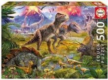 Dinosaur Gathering 500 piece Jigsaw Puzzle