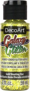 DECO ART GALAXY GLITTER GOLD SHOOTING STAR