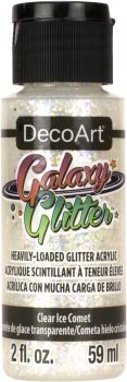 DECO ART GALAXY GLITTER CLEAR ICE COMET