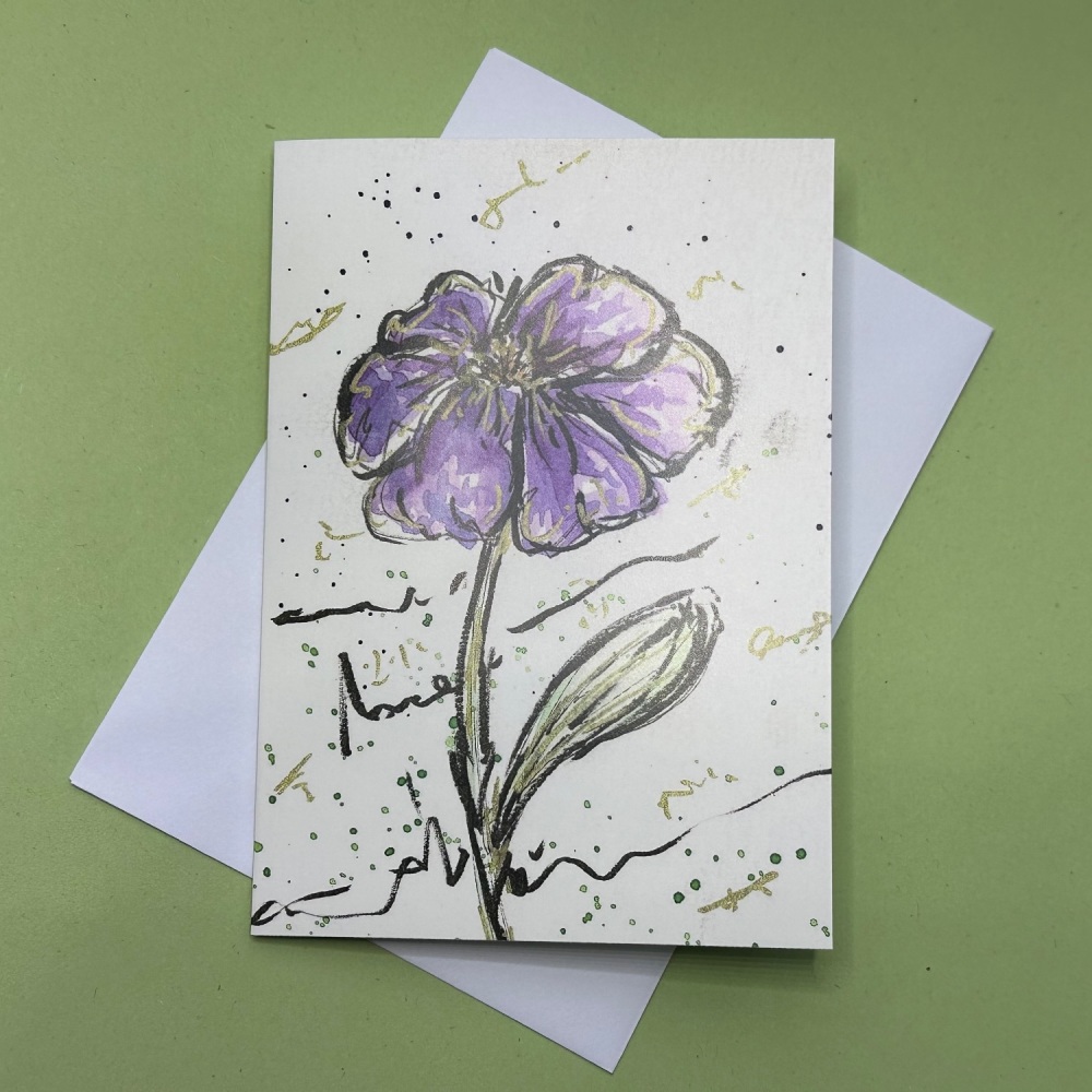Graffiti Floral #5 | Greetings Card