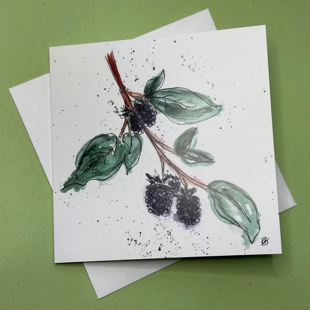 Berries | Square Greetings Card
