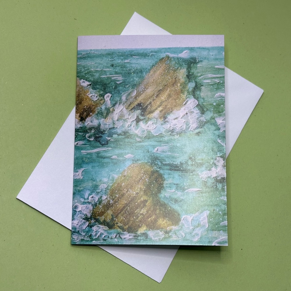 Crashing waves | Greetings Card