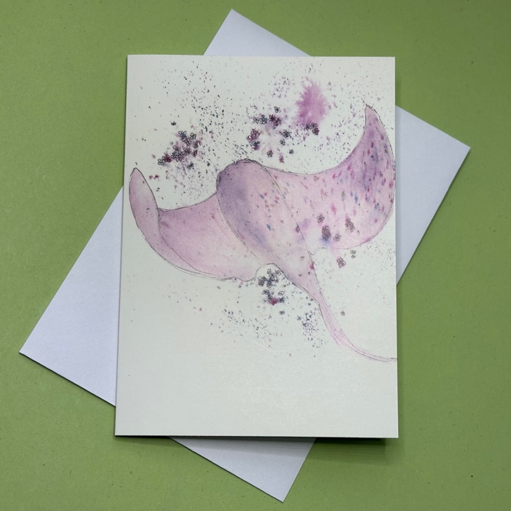 Floral Stingray | Greetings Card