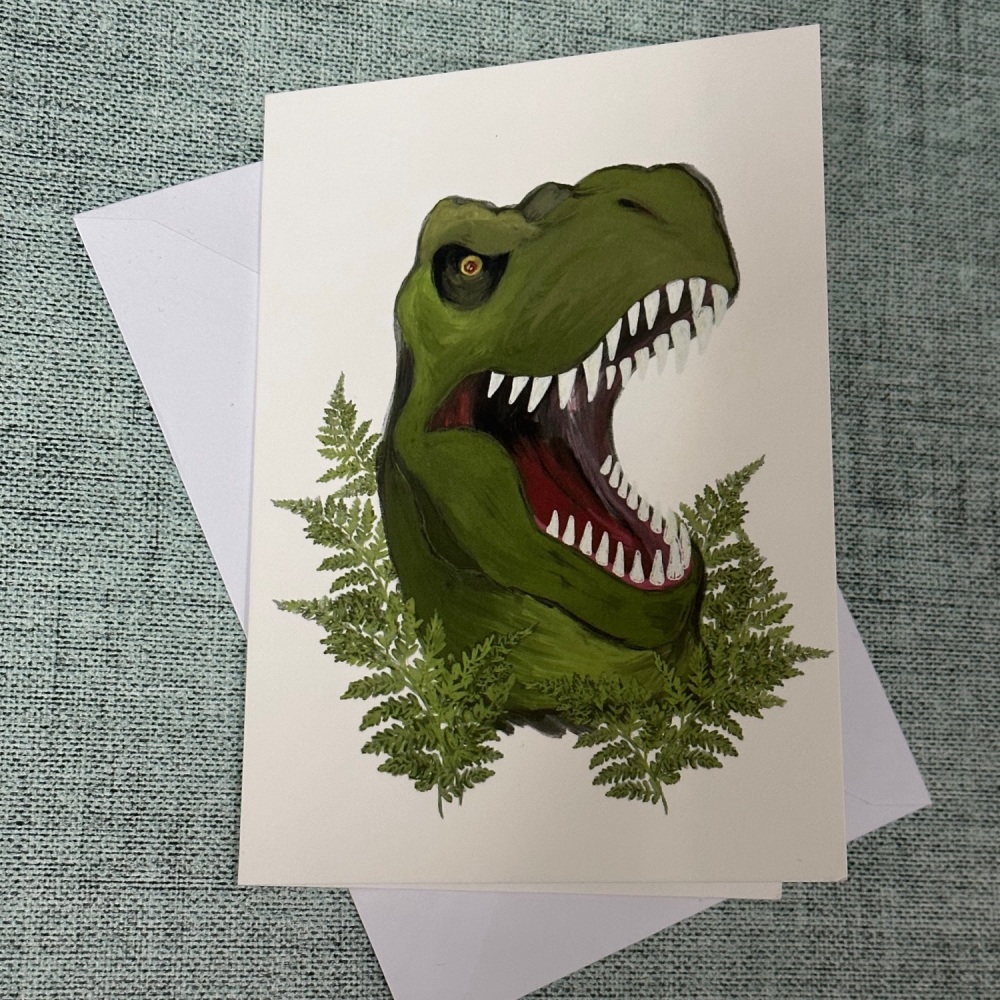 Dinosaur T-Rex | Greetings Card