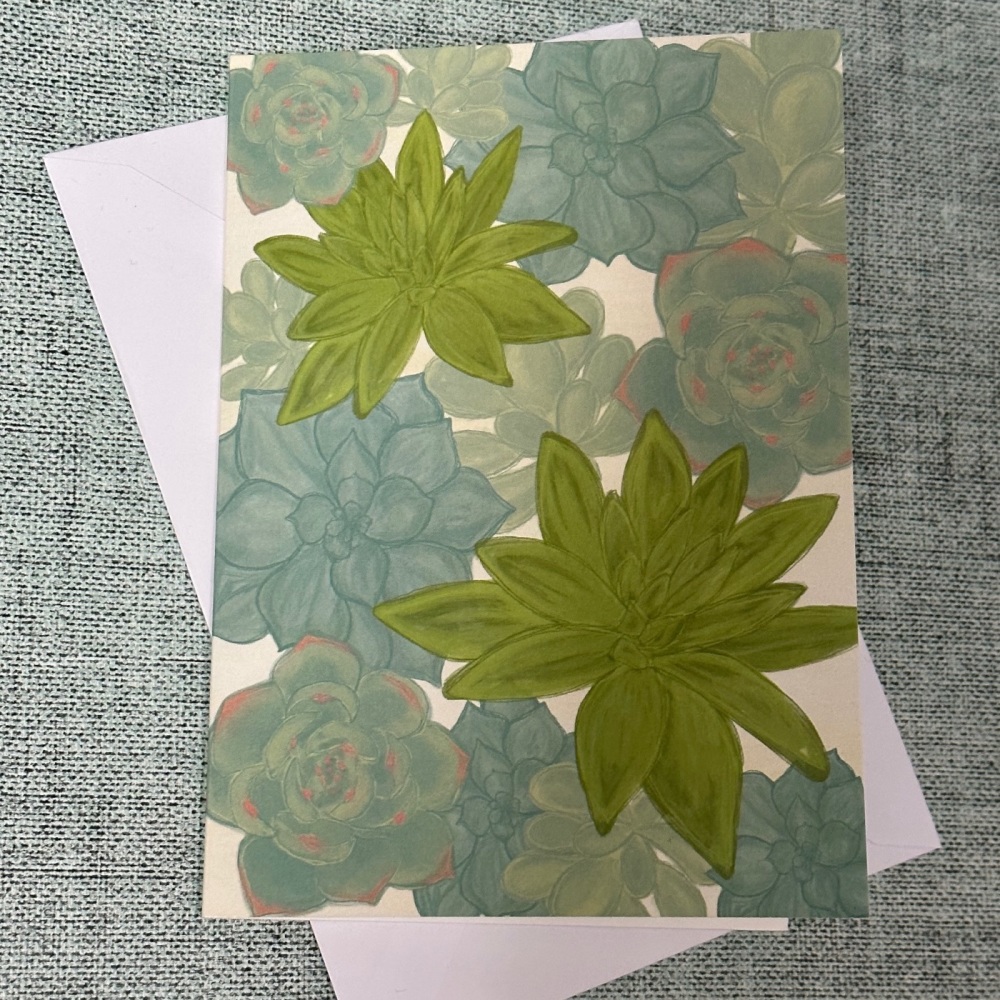 Succulents | Greetings Card