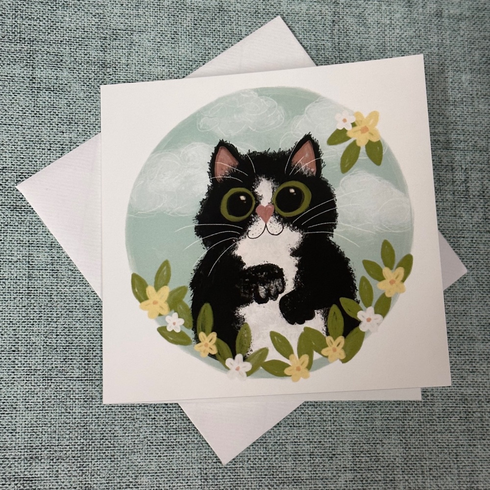 Cat | Square Greetings Card