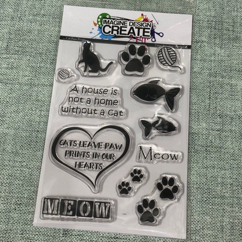 Cat Paw Prints A6 Stamp set