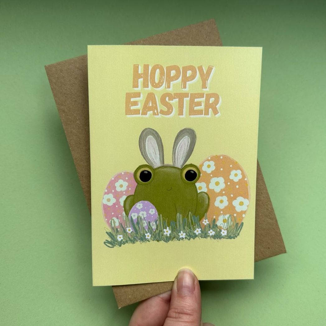 Hoppy the Easter Frog | Easter Greetings Card