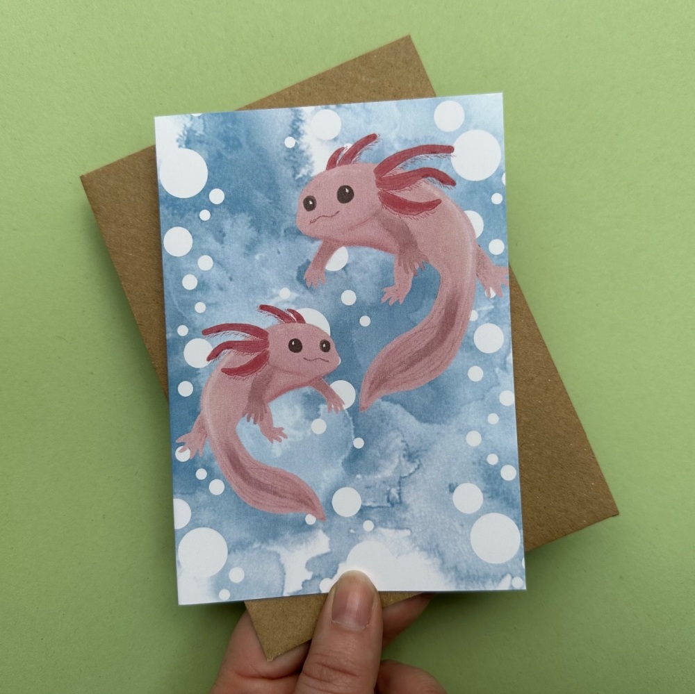 Axolotl #2 | Greetings Card