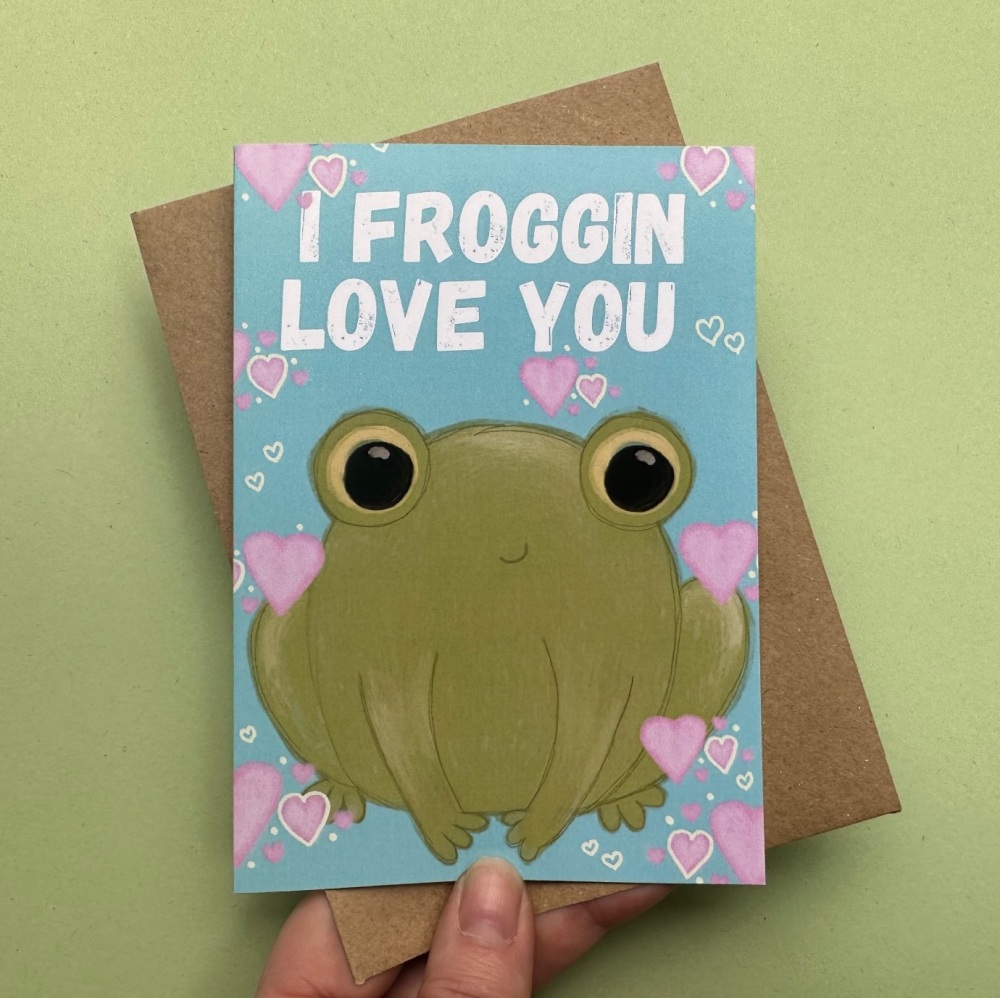 I froggin love you | Greetings Card