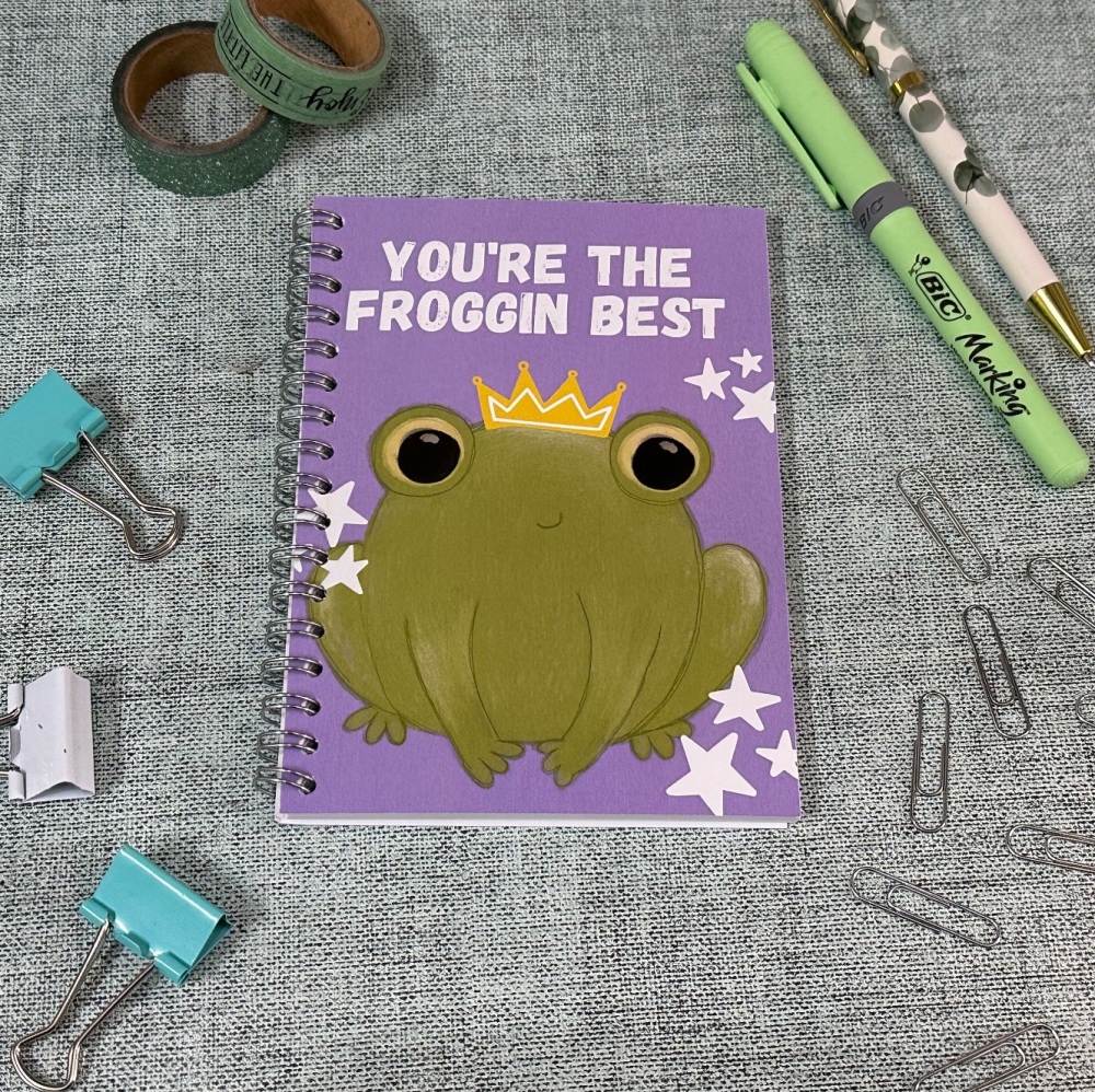 You’re the froggin best | A6 Spiral Wire Bound Notebook