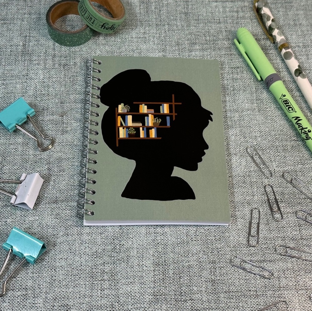 ‘She loves books’ | A6 Spiral Wire Bound Notebook