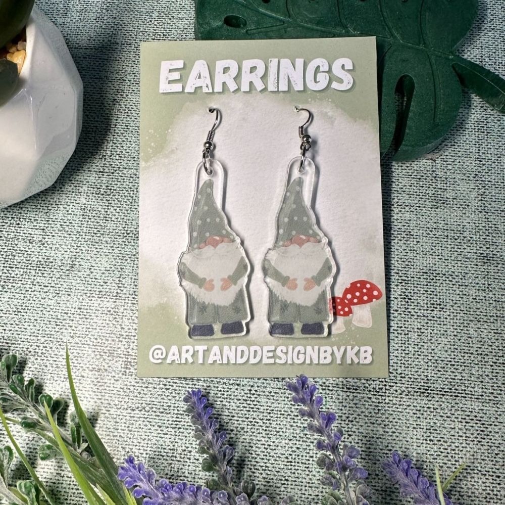 Gonk Acrylic Charm Earrings