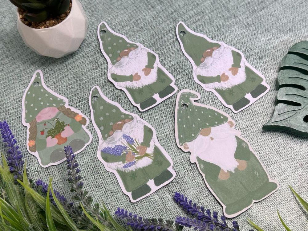 Garden Gonk Tags - Set of 5