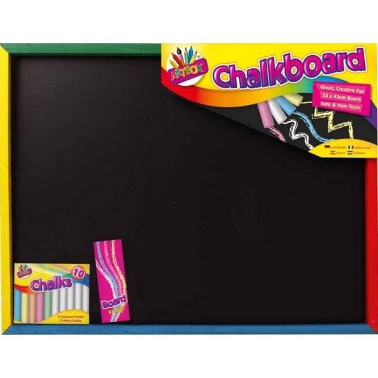 Chalkboard 33x43cm with Chalk & Rubber
