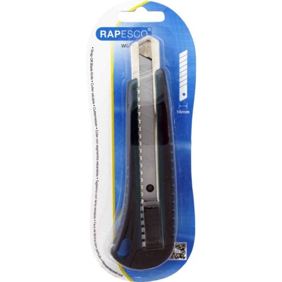 CRAFT KNIFE, 18mm Wide Snap off Blade. by RAPESCO (age 18+)